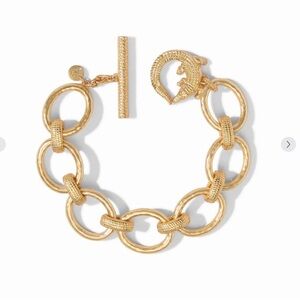 Julie Vos Gold Textured Link Bracelet